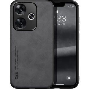 Poco F6 Araba Manyetik Emme Cilt Hissi Veren Pu Cep Telefonu Kılıfı (Yurt Dışından)