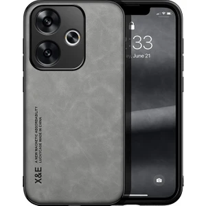 Poco F6 Araba Manyetik Emme Cilt Hissi Veren Pu Cep Telefonu Kılıfı (Yurt Dışından)