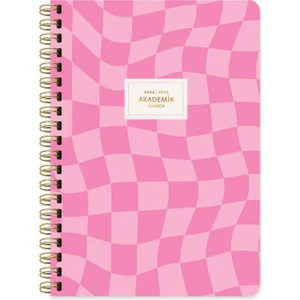 Keskin Color 17x24 cm Spiralli Ajanda 176 Sayfa Dama Deseniyle Eğlenceli Kullanım