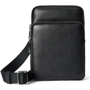 Flat Pouch Pebbled Leather