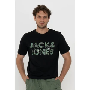 Jack & Jones Bisiklet Yaka Logo Baskılı Tişört - Bluarchie-12217167