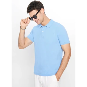 Erkek Slim Fit Dar Kesim Pamuklu Yumuşak Dokulu Serin Tutan Kumaş Düz Pike Polo Yaka Tişört