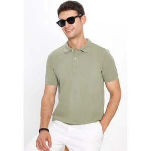 Erkek Slim Fit Dar Kesim Pamuklu Yumuşak Dokulu Serin Tutan Kumaş Düz Pike Polo Yaka Tişört