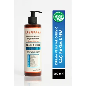 Panorama Professional Kırılma ve Hasar Önleyici Saç Bakım Kremi- 400 ml / 2 Kat Güçlü Saçlar / 12 Etki 1 Arada / 4 Özel Yağ ile zenginleştirilmiş formül