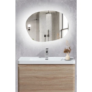 Karaçam Dekor LED Işıklı Asimetrik Banyo ve Konsol Aynası