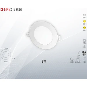 CT-5145 Slım Panel 6W