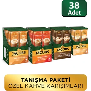 Özel Kahve Karışımları Tanışma Paketi (Mocha, Cappucino, Vanilya Latte, Karamel Latte)