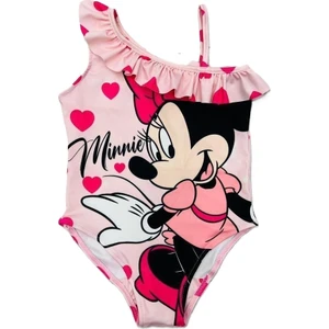 Miss Kids Yeni Sezon Kız Çocuk Minnie Mouse Desenli Mayo Tek Parça
