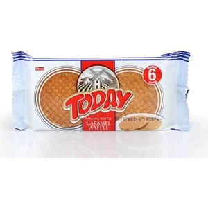 Today Caramel Waffle 132 Gr. 6lı (1 Paket)