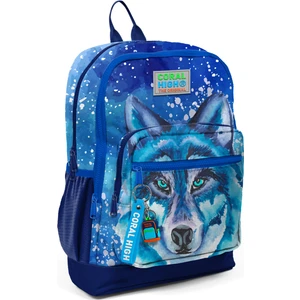 Coral High Kids Lacivert Mavi Kurt Desenli Dört Bölmeli Okul Sırt Çantası 23743