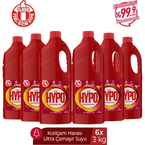 Hyper Hypo Ultra Kıvamlı Çamaşır Suyu Kızılçam 3 kg x 6 Adet
