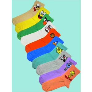 Karakter Desenli Unisex Çorap 6 Lı Ekonomik Paket