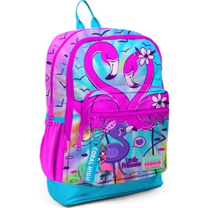 Coral High Pembe Mavi Flamingo Ilkokul ve Günlük Sırt Çantası - Kız Çocuk