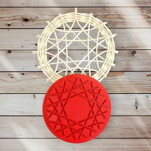 Dolunay Mum Rattan Örme Yardımcı Güneş Desenli Rattan Kalıp