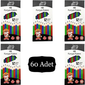 Hb Köşeli Kurşun Kalem 6000 60 Adet