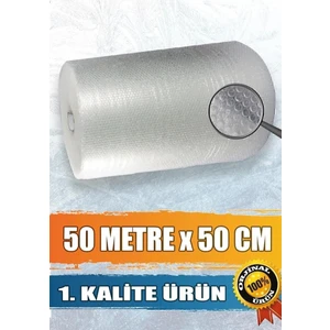 Balonlu Naylon 1 .sınıf Balonlu Poşet Patpat Havalı Naylon Pat Pat Ambalaj Pat Pat - 50CM x 50METRE