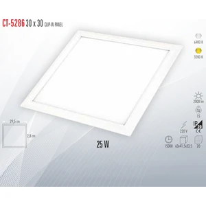 CT-5286 30X30 Clıp_ın Panel 25W