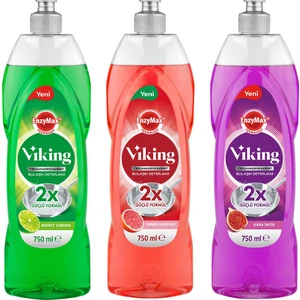 Technopower 3'lü Bulaşık Deterjanı Misket limon, Kara Incir, greyfurt 750 ml x 3 Adet