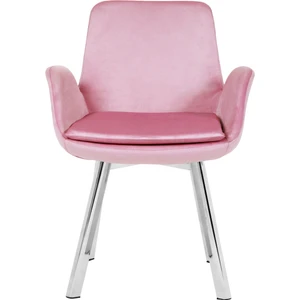 Krom Metal Ayaklı Salon/mutfak Sandalyesi Pescado (Babyface) Nikelaj Ayak