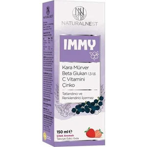 İmmy Kara Mürver 1,3 1,6 Beta Glukan Vitamin C Çinko İçeren Şurup