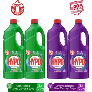Hyper Hypo Ultra Çamaşır Suyu 2 Çam ve 2 Lavanta 3 kg x 4 Adet