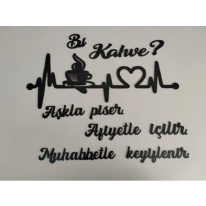 Mrc Hediye Sepeti Mutfak Duvar Süsü "bi Kahve" Çok Şık