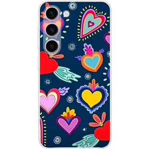 Printify Samsung Galaxy S23 ile Uyumlu Retro Color 3  Kamera Korumalı Şeffaf  Kılıf