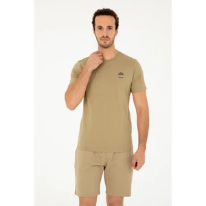 U.S. Polo Assn. Erkek Haki Tişört 50294329-VR027