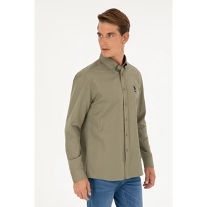 U.S. Polo Assn. Erkek Haki Gömlek Basic 50282589-VR027