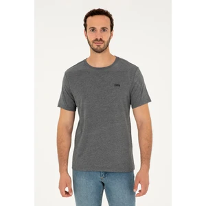U.S. Polo Assn. Erkek Antrasit Melanj Tişört 50294290-VR081