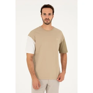 U.S. Polo Assn. Erkek Açık Haki Tişört 50287041-VR183