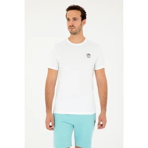 U.S. Polo Assn. Erkek Beyaz Tişört 50294329-VR013