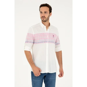 U.S. Polo Assn. Erkek Menekşe Gömlek Desenli 50283773-VR037