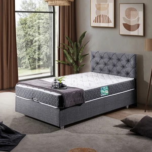 Eylül Tek Kişilik Baza Başlık Comfort Yatak Seti - Gri