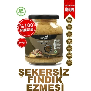%100 Fındık Ezmesi (Şekersiz) - (300 Gr)