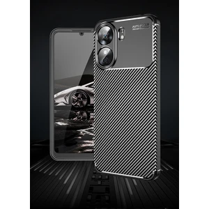 Xiaomi Redmi 13C Uyumlu 3D Kamera Korumalı Karbon Leke Tutmaz Darbe Emici Kılıf