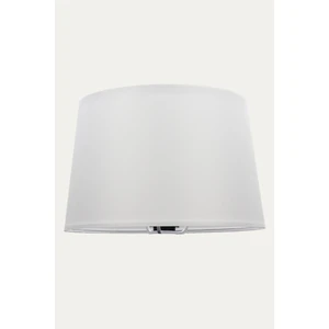 Beyaz Lambader Başlık Kumaş Çap 35 cm Konik LB836