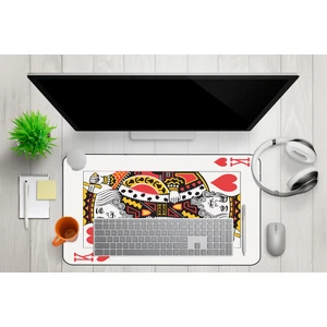 Mikrofiber Dekoratif Mouse PAD,40X80  7mm Kalınlık, Kaygansız Taban, Leke Tutmaz, Su Geçirmez, Ofis Aksesuarı