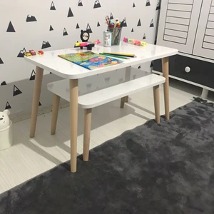 E-Koc Wood Design Lilyum Çoçuk Çalışma Masası Etkinlik masası aktivite masası takımı