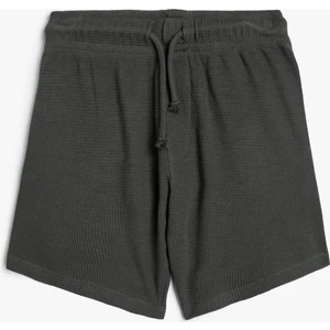 Basic Şort Beli Bağlamalı Pamuklu