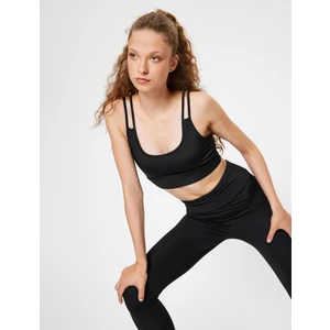 Sporcu Sütyeni U Yaka Slim Fit Kolsuz