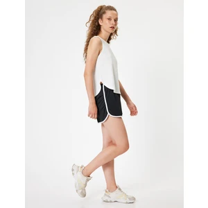 Mini Spor Şort Beli Bağcıklı Standart Bel Rahat Kalıp Biyeli