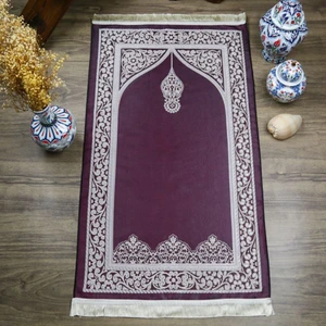 Asya Bayrak Rumi Desen Seccade Mor