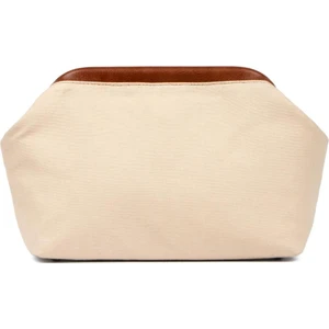 Kadın Kahve Detaylı Kanvas Portföy & Clutch Çanta