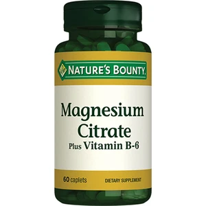 Nature's Bounty Magnesium Citrate Plus Vitamin B-6 60 Tablet