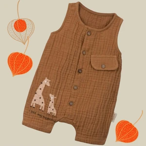 Atalier Coco Müslin Askılı Bebek Tulum Romper