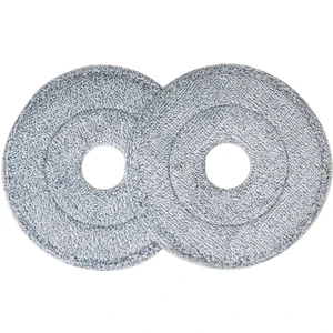 Yuvarlak Başlıklı Kenarlık Silebilme Özellikli Mop Set Için Mikrofiber Yedek Boz Bez 2'li