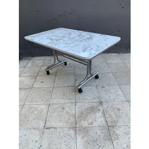 Tekerlekli Orta Sehpa, Eralya, Pratik Orta Sehpa, 70X110CM Masa, Çok Amaçlı Masa, Tekerli Sehpa