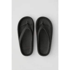 Camilo Siyah Parmak Arası Platform Plaj - Günlük Eva Terlik