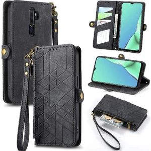 BDT Boutique Oppo A9 Için Flip Case 2020/A5 2020 Darbeye Cüzdan Deri Kılıf Flip (Yurt Dışından)